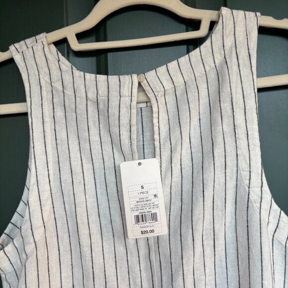 A New Day Casual Dress - White and Black Stripes - Size Small - Picture 3 of 3